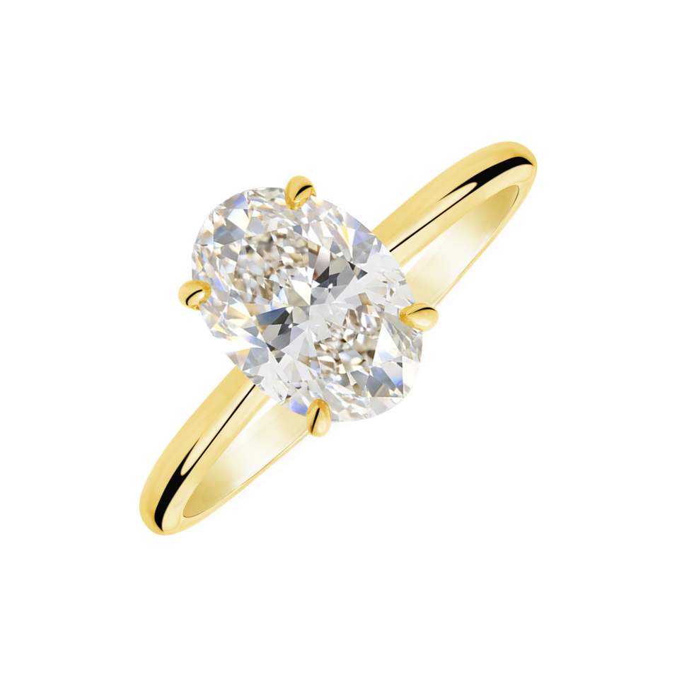 Prsteň s diamantom Ivory Gleam