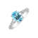 Prsteň s diamantmi a topásom sky Shimmering dazzle1