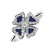 Prsteň s diamantmi a zafírmi Mystic Flower2