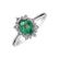 Prsteň so smaragdom a diamantmi Secret Glow2