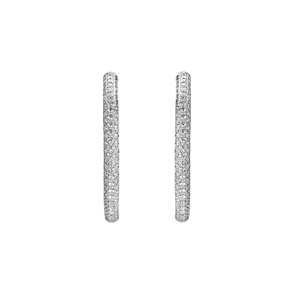 Náušnice s diamantmi Luxury Jewel
