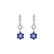 Náušnice s diamantmi a zafírmi Blue Sin2