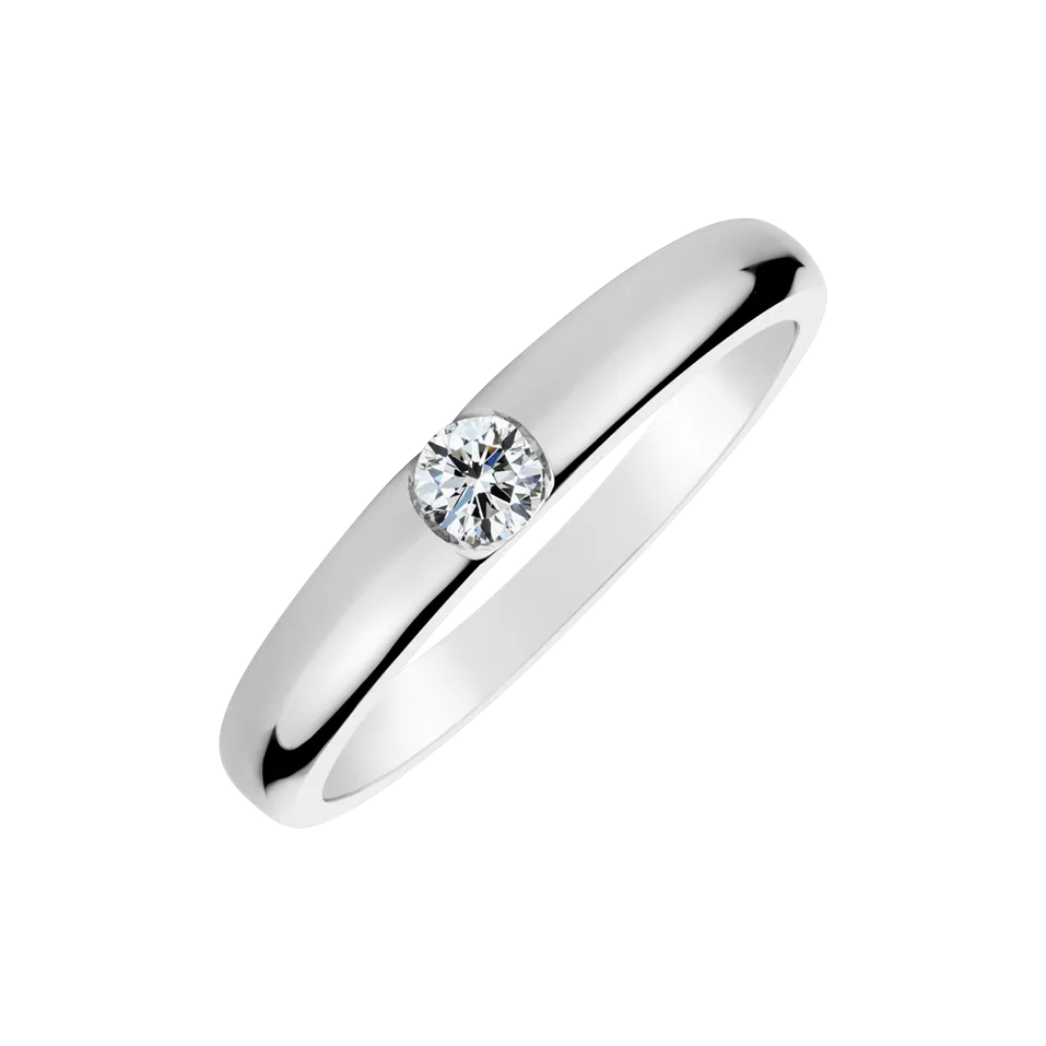 Prsteň s diamantom Classic Romance