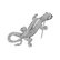 Brošňa a prívesok s diamantmi a granátmi Diamond Gecko2
