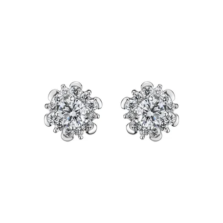 Náušnice s diamantmi Crystal Breeze