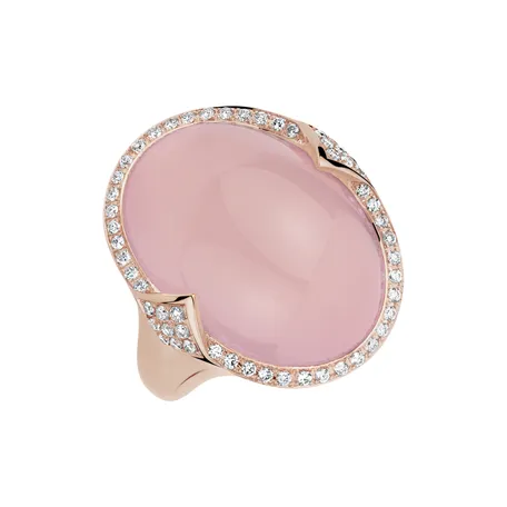 Prsteň s ruženínom a diamantmi Venus Miracle