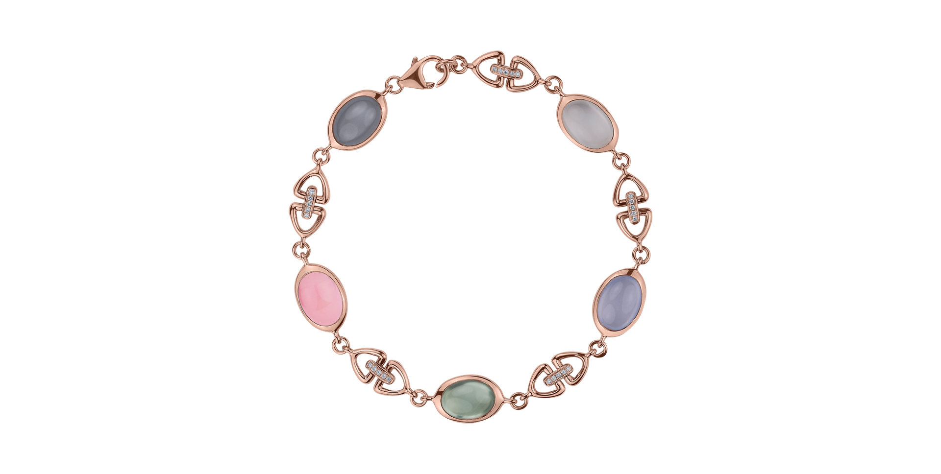 Náramok s diamantmi a drahokamami Rainbow Rain