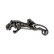 Brošňa s prívesok s hnedými diamantmi a zafírmi Dark Puma2