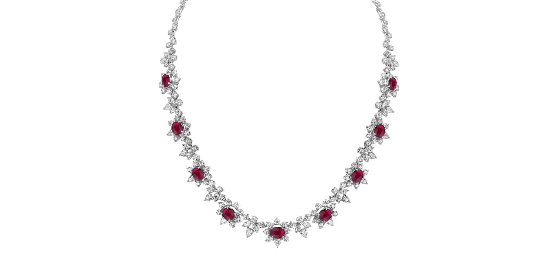 Náhrdelník s diamantmi a rubínmi Ruby Countess