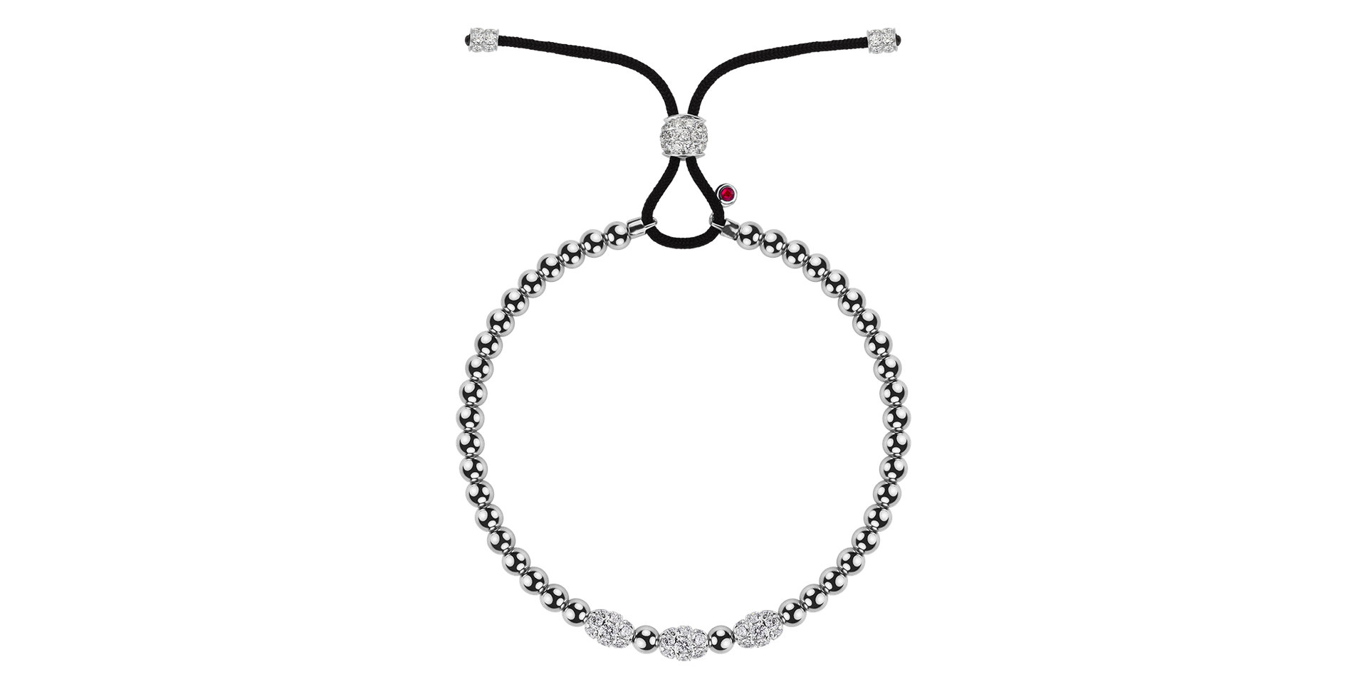 Náramok s diamantmi a rubínmi Egonnia