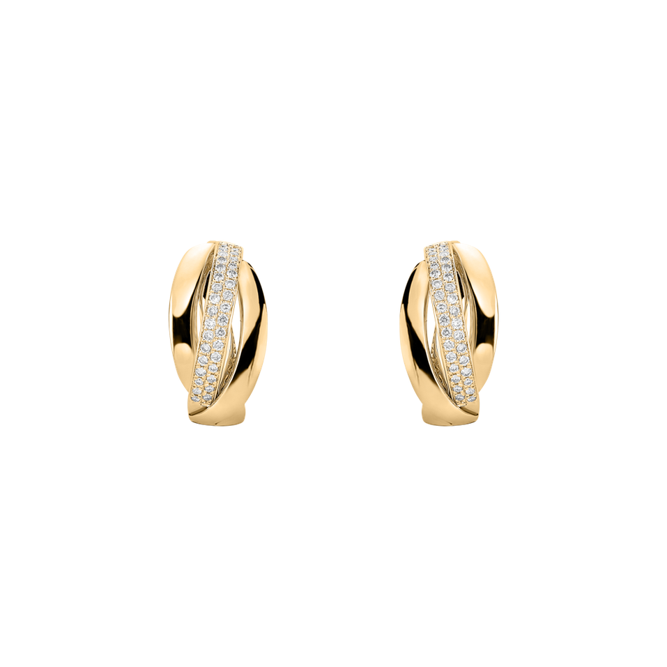 Náušnice s diamantmi Charming Ray