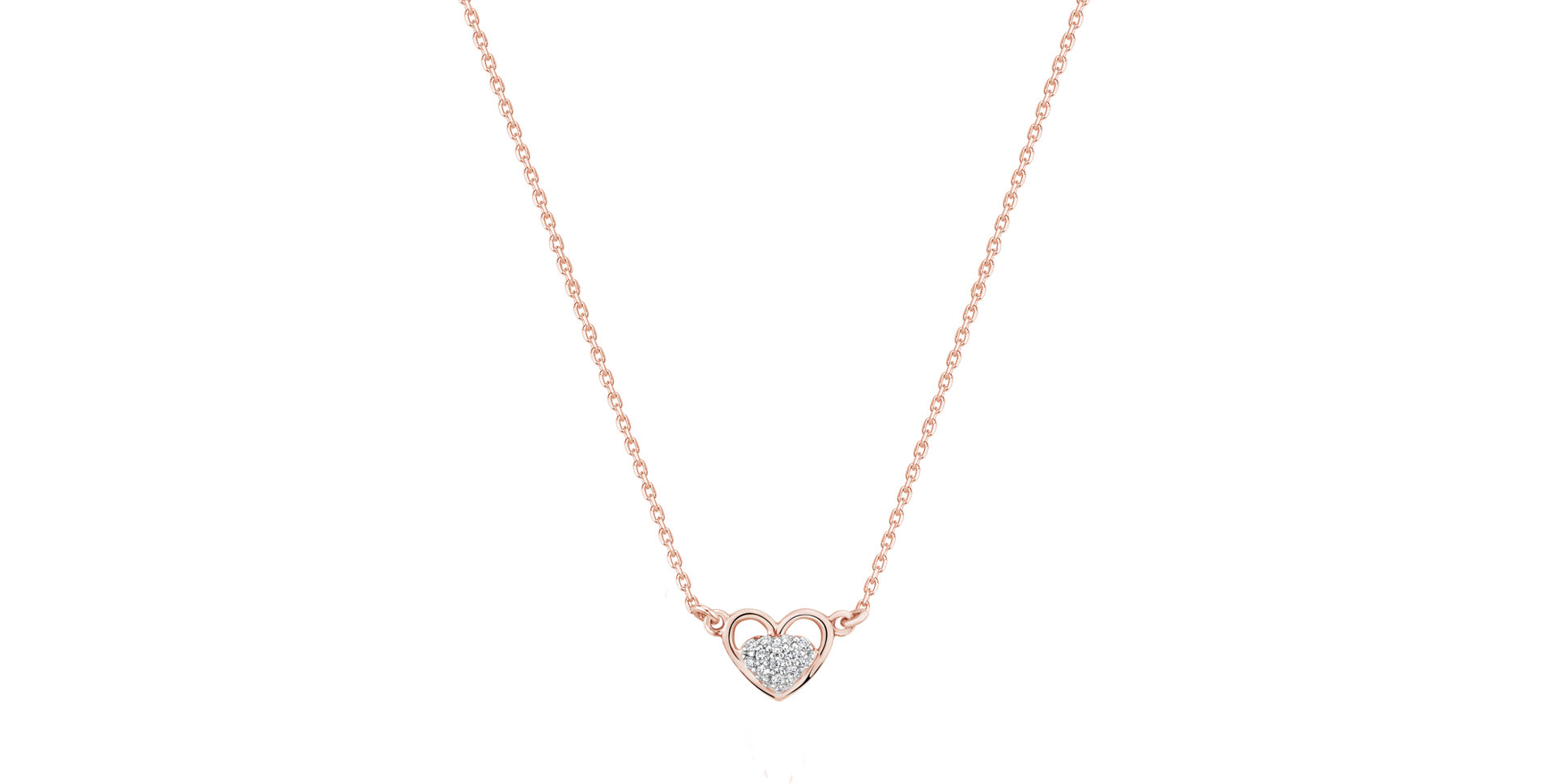 Náhrdelník s diamantmi BrightHeart