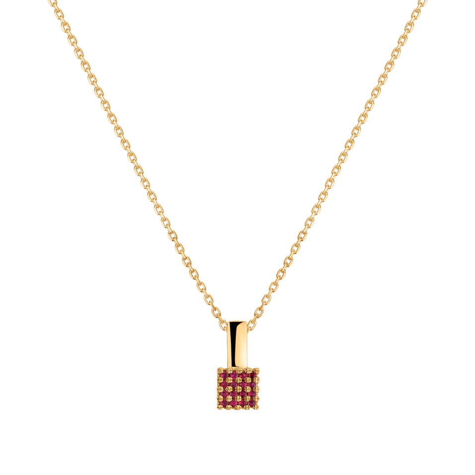 Přívěsok s rubínmi Delicious Mosaic