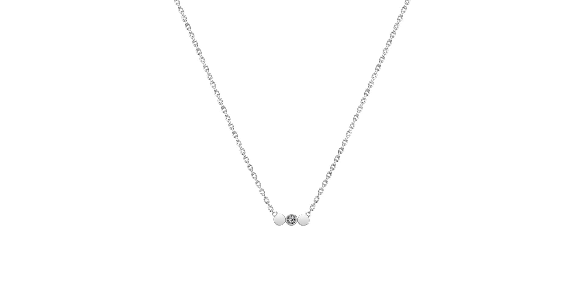 Náhrdelník s diamantom Glossy Dots