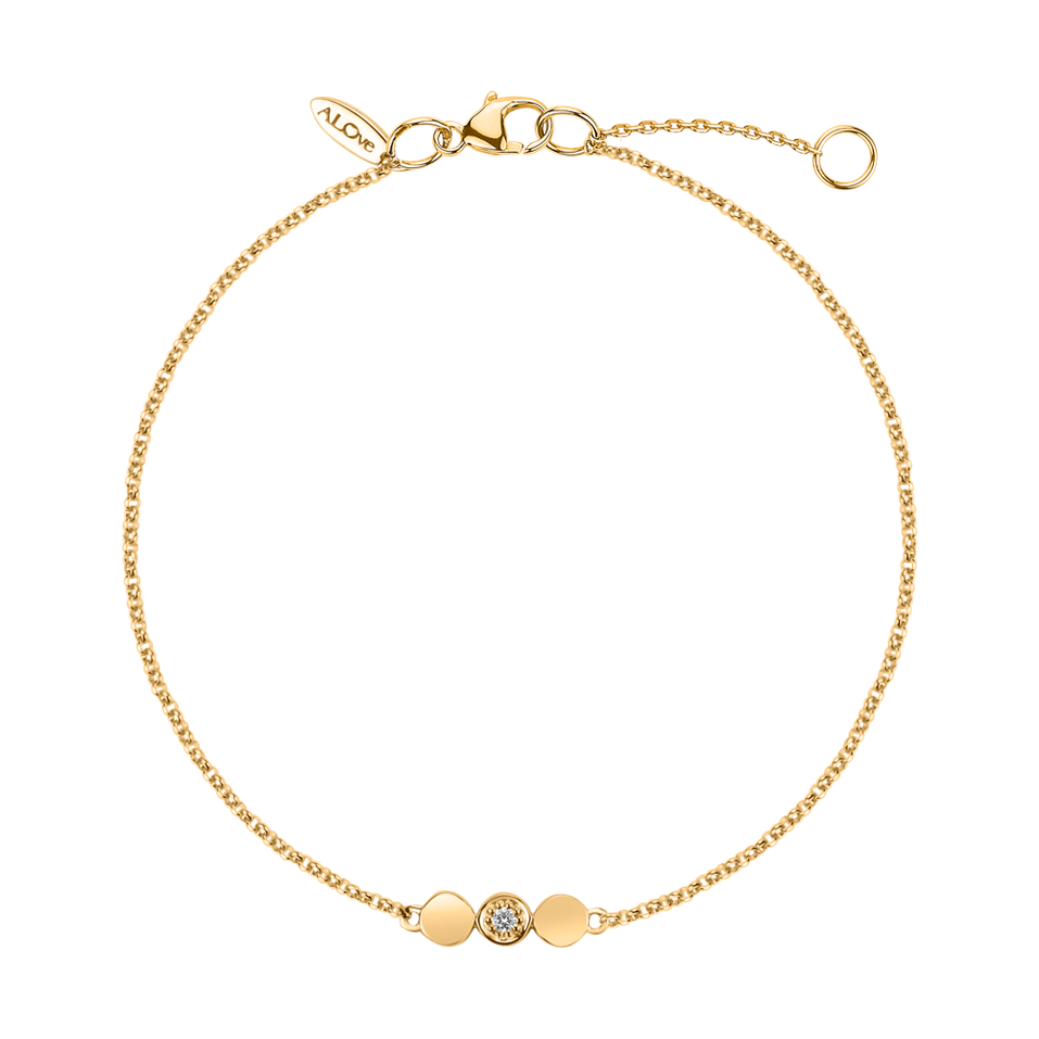 Náramok s diamantom Sparkling Circles