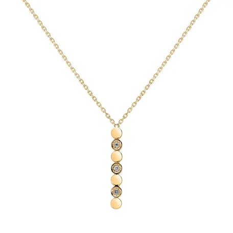 Náhrdelník s diamantmi Long Shiny Dots