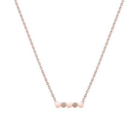 Náhrdelník s diamantmi Glossy Dots
