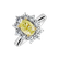 Prsteň s bielymi a žltými diamantmi Argelia2