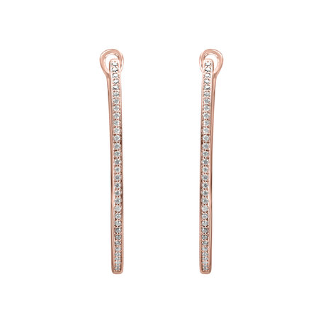 Náušnice s diamantmi Eternity Gleam