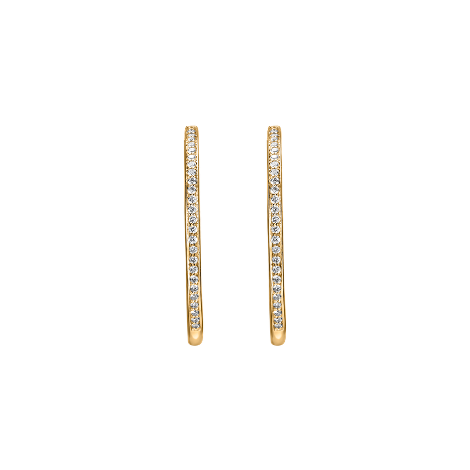 Náušnice s diamantmi Eternity Gleam