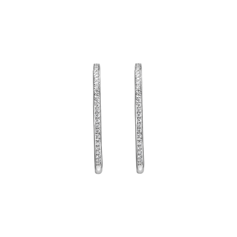 Náušnice s diamantmi Eternity Gleam