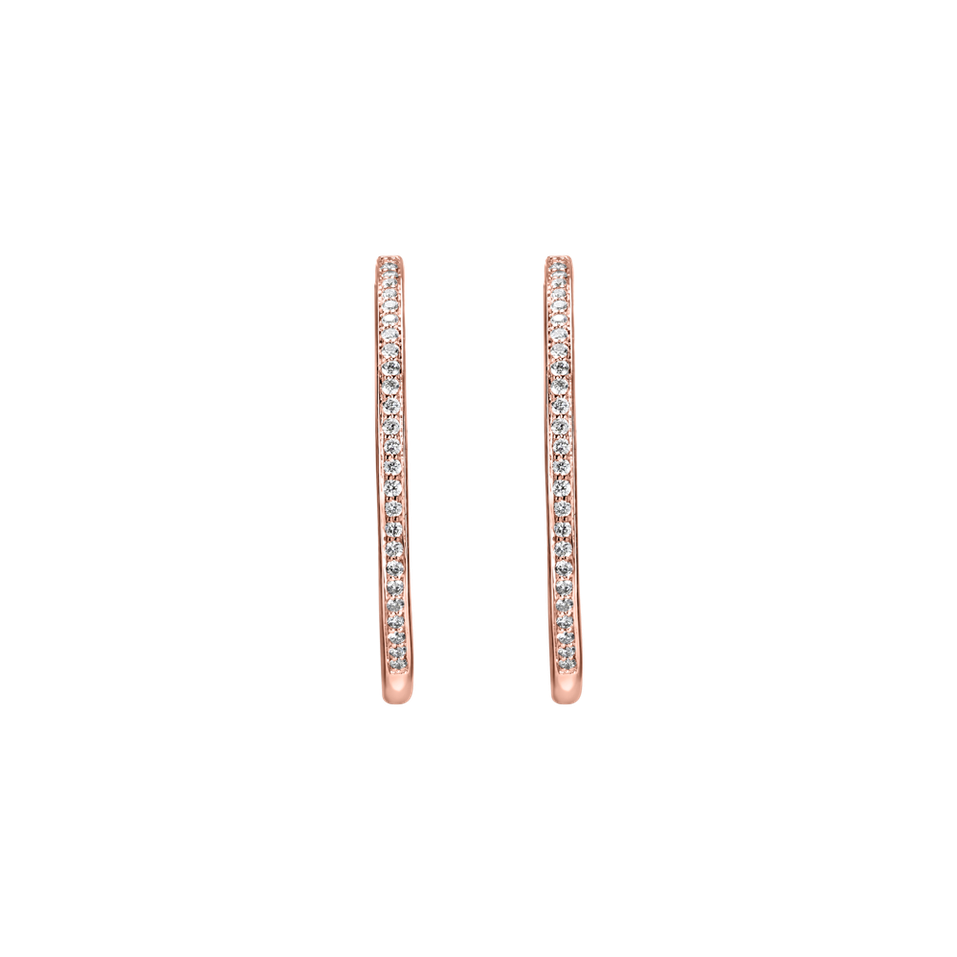 Náušnice s diamantmi Eternity Gleam