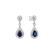 Náušnice s zafírom a diamantmi Lavish Feeling2