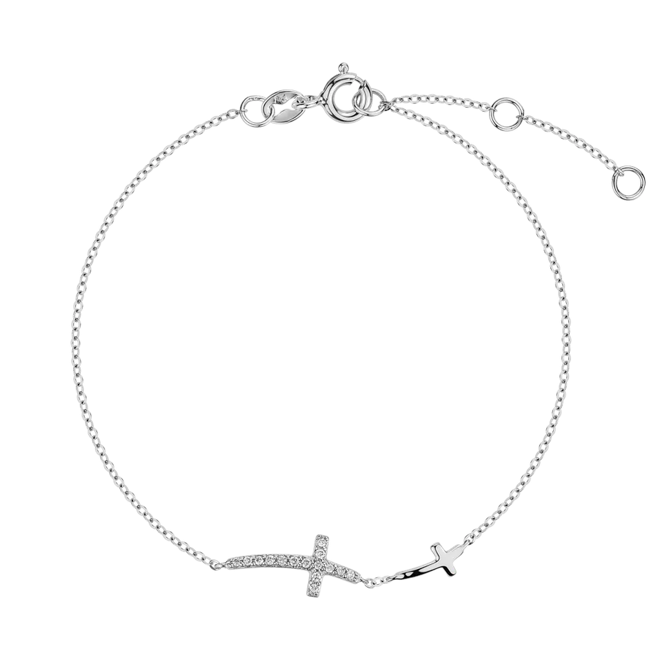 Náramok s diamantmi Crosselle