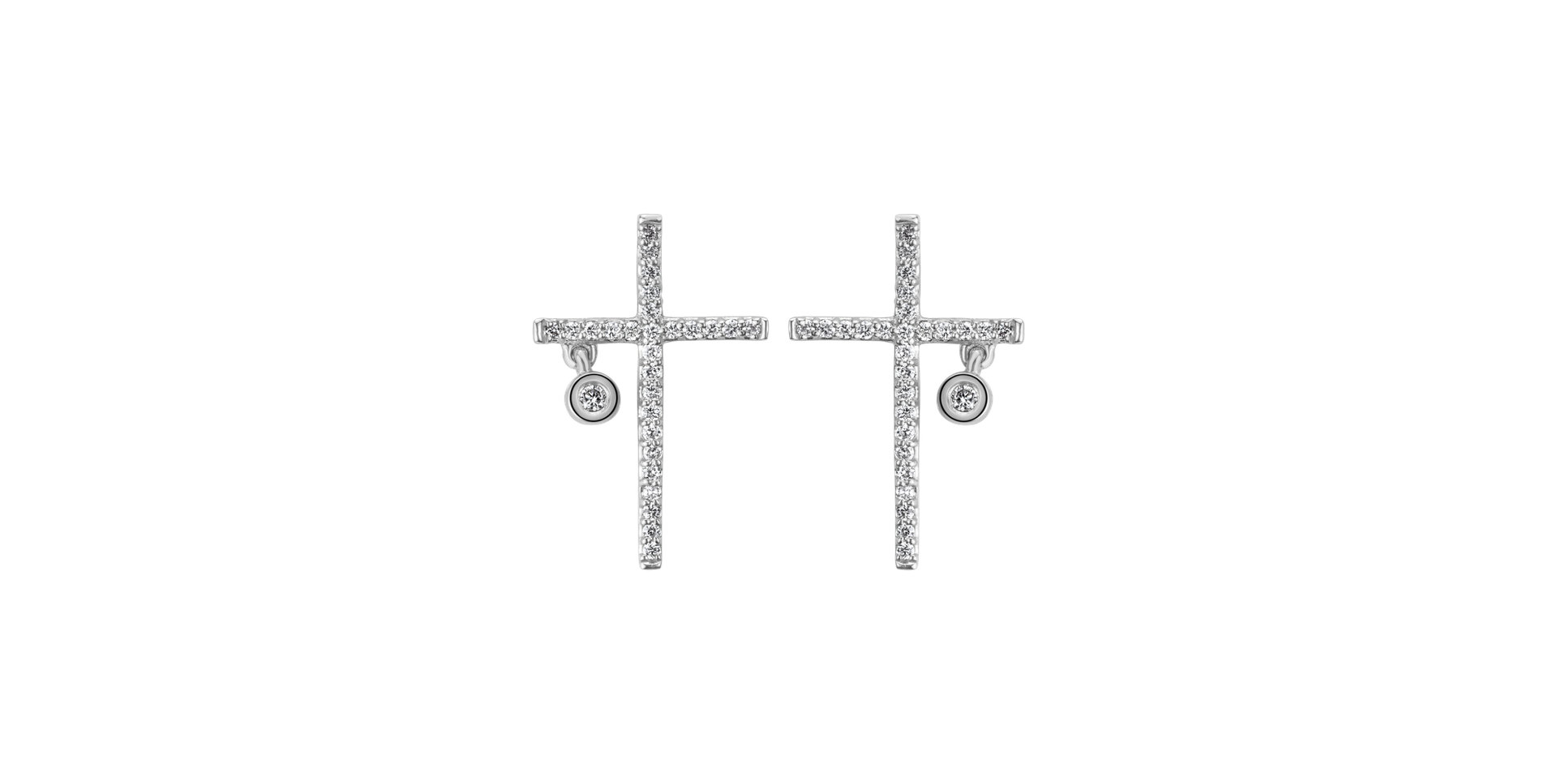 Náušnice s diamantmi Cristian