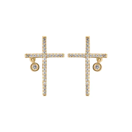 Náušnice s diamantmi Cristian