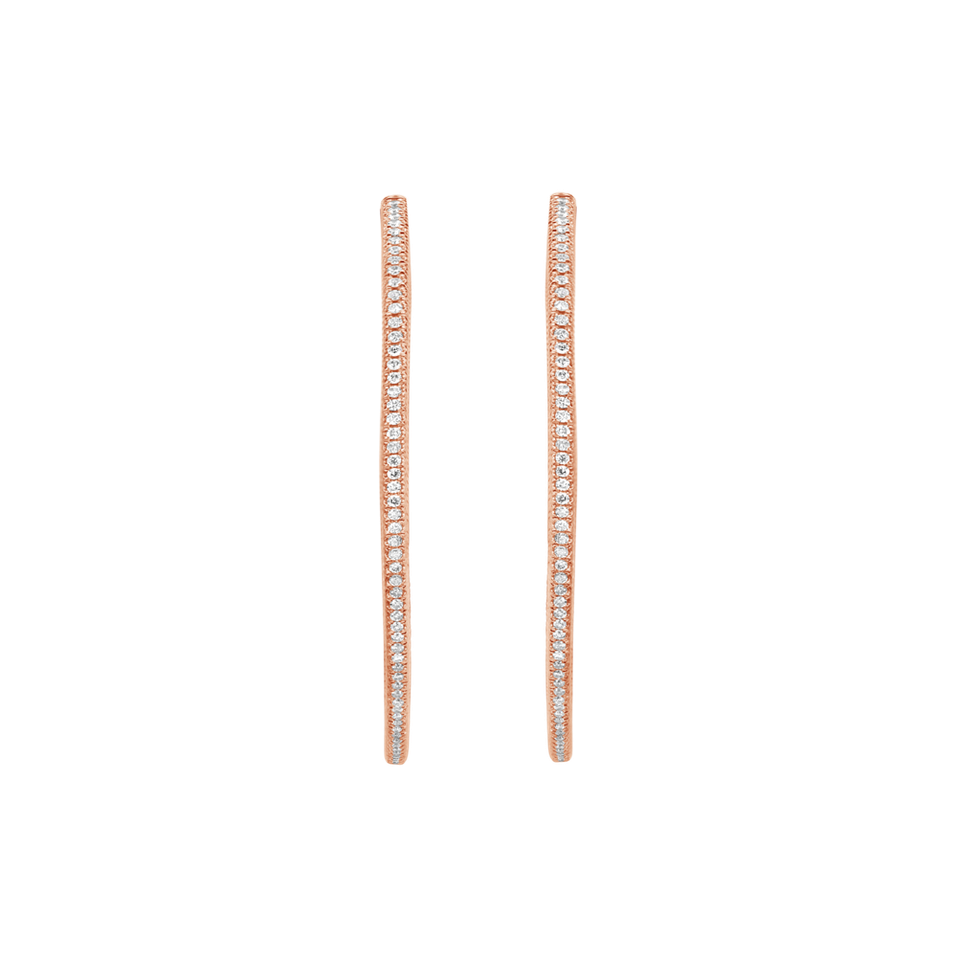 Náušnice s diamantmi Alluring Loops