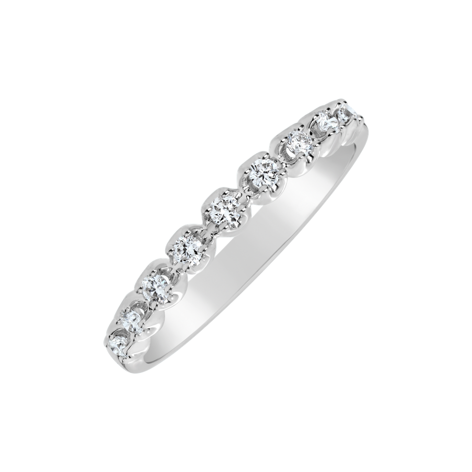 Prsteň s diamantmi Broken Halo