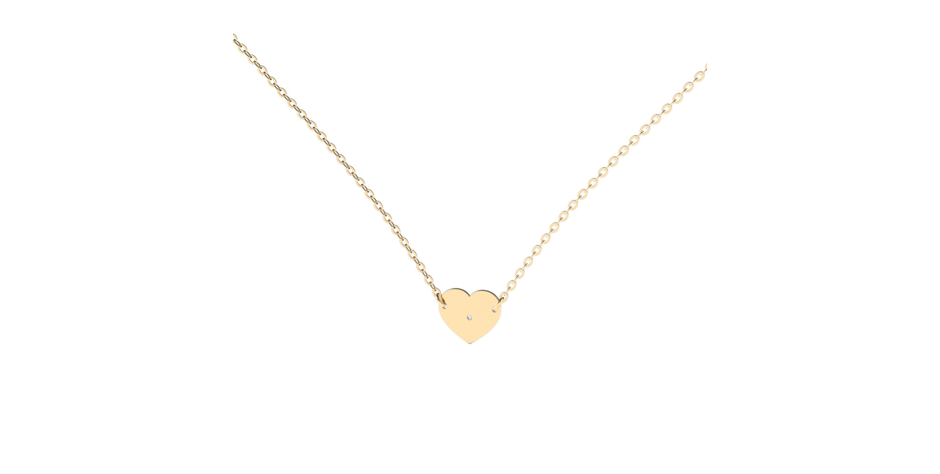 Náhrdelník s diamantom My Love