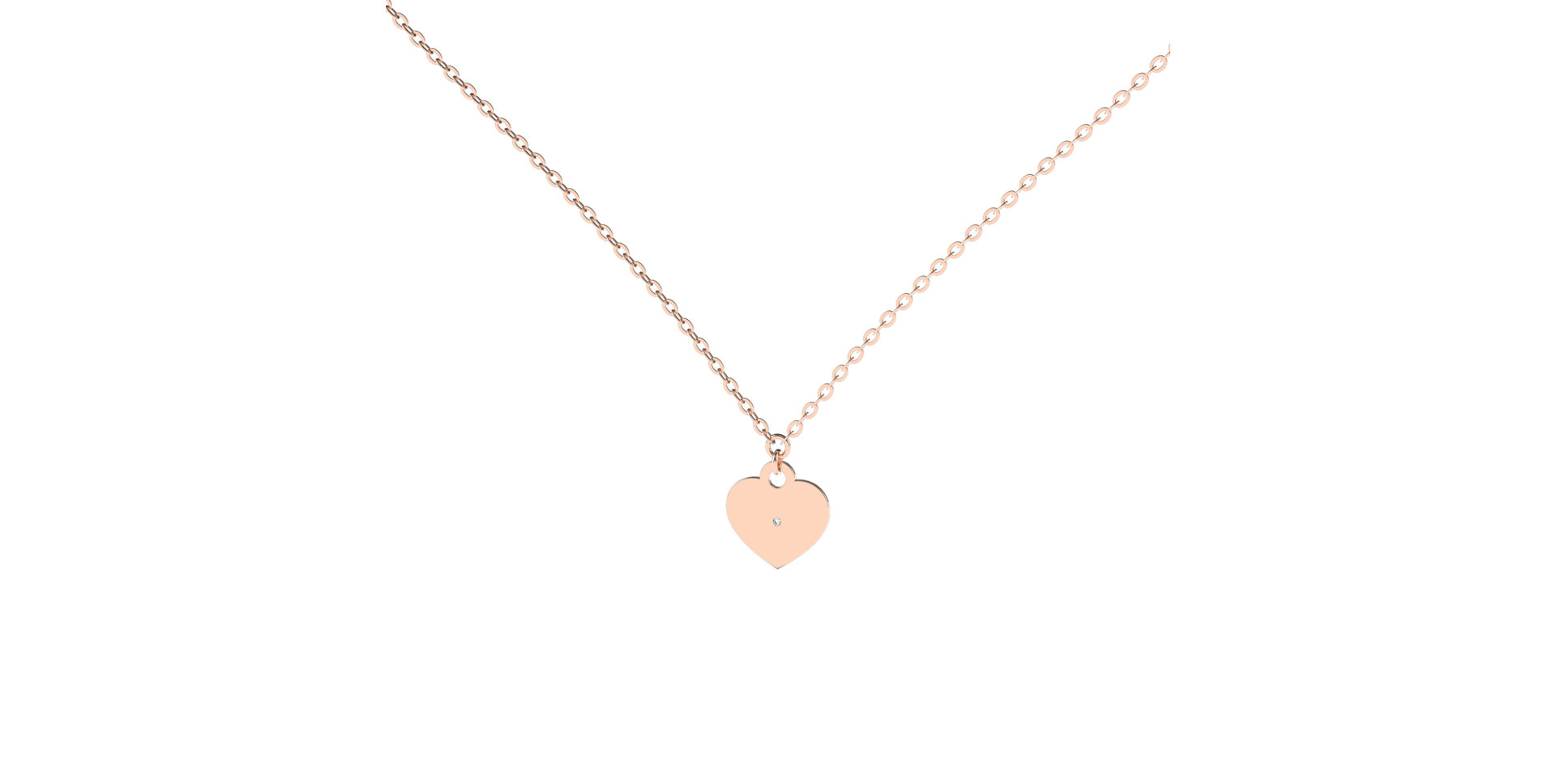 Náhrdelník s diamantom Dream Heart