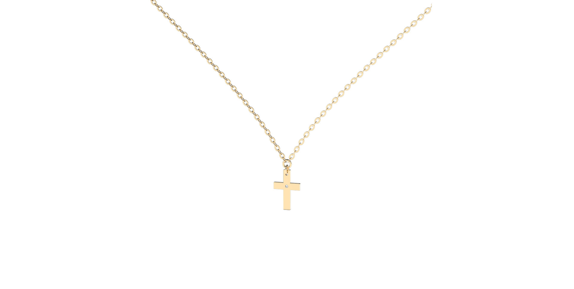 Náhrdelník s diamantom Believe