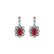 Náušnice s rubínom a diamantmi Crimson Luck2