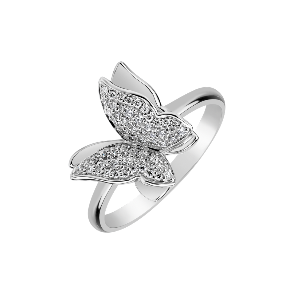 Prsteň s diamantmi Sparkle Butterfly