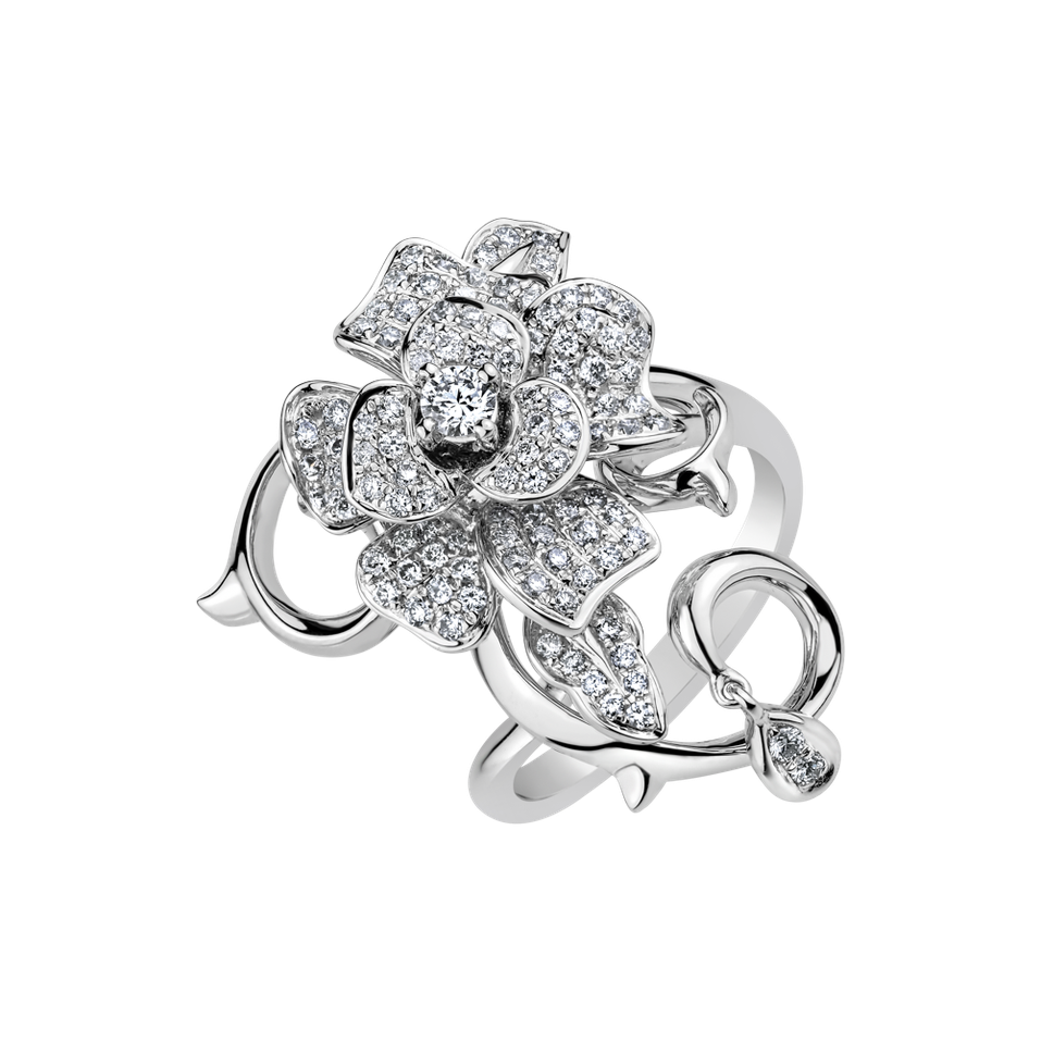Prsteň s diamantmi Wild Rose