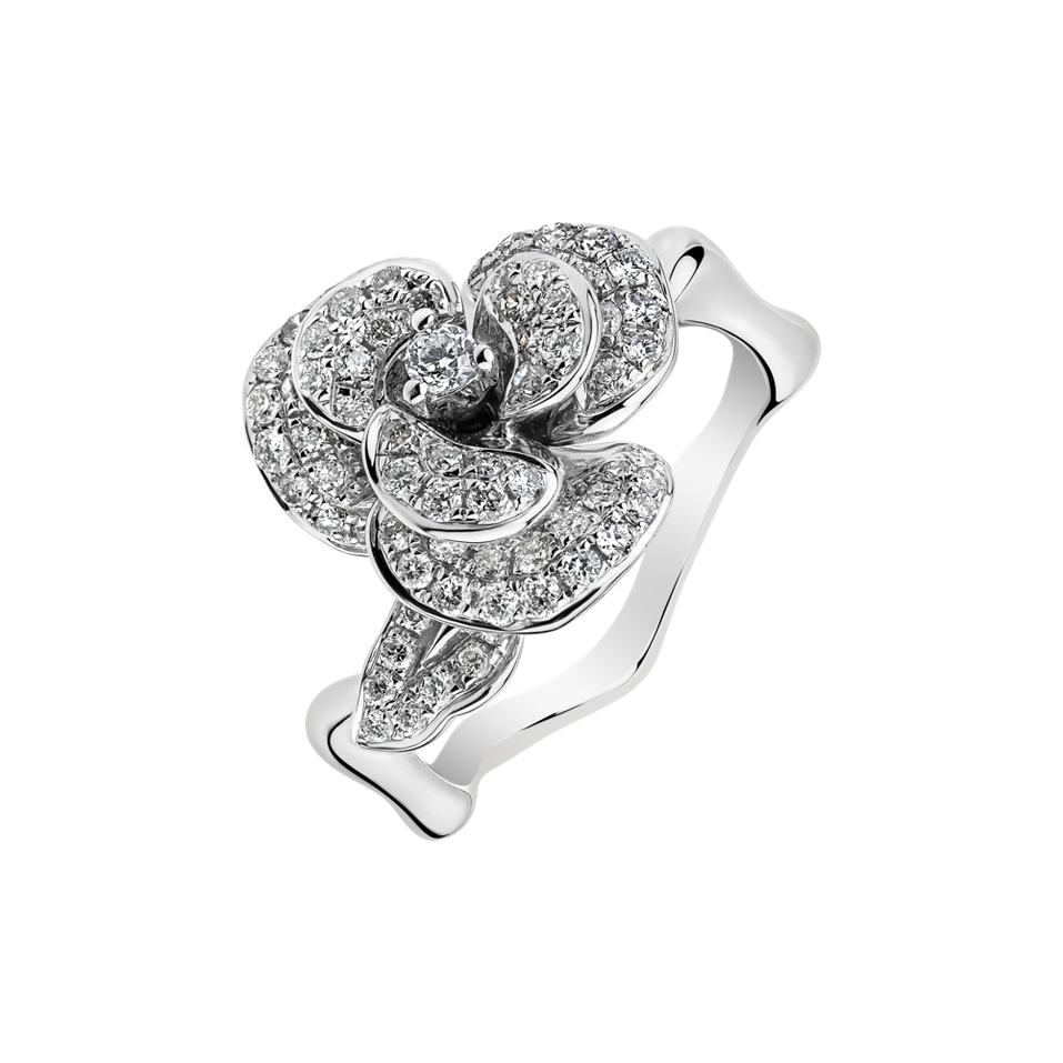 Prsteň s diamantmi Sasanqua