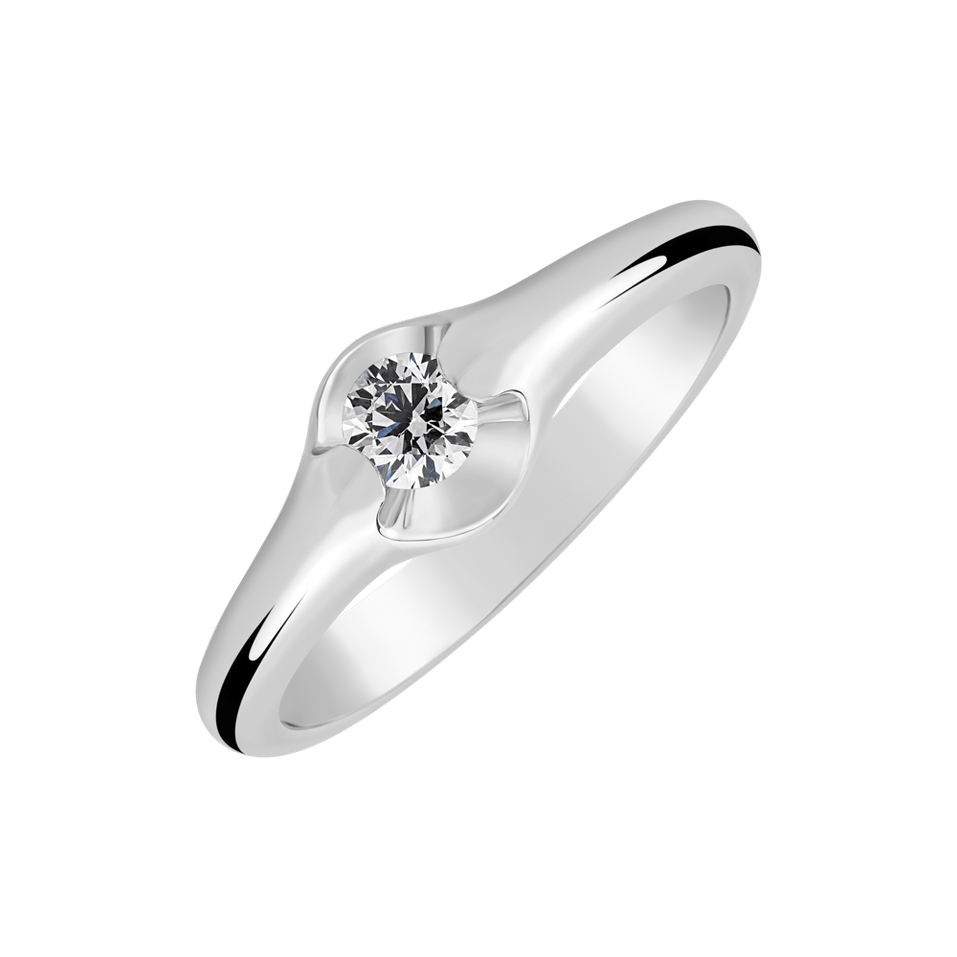 Prsteň s diamantom Faelion