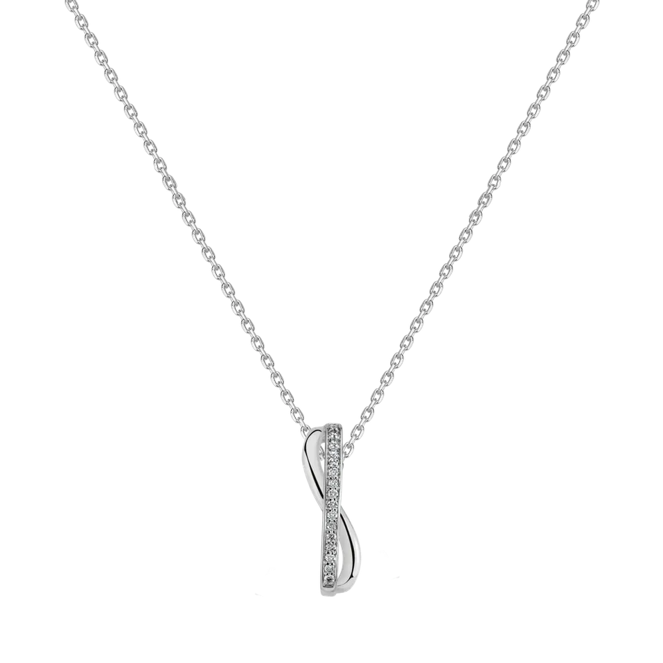 Prívesok s diamantmi Elegant Embrace