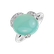 Prsteň s chalcedonom a diamantmi Lullaby of Spring2