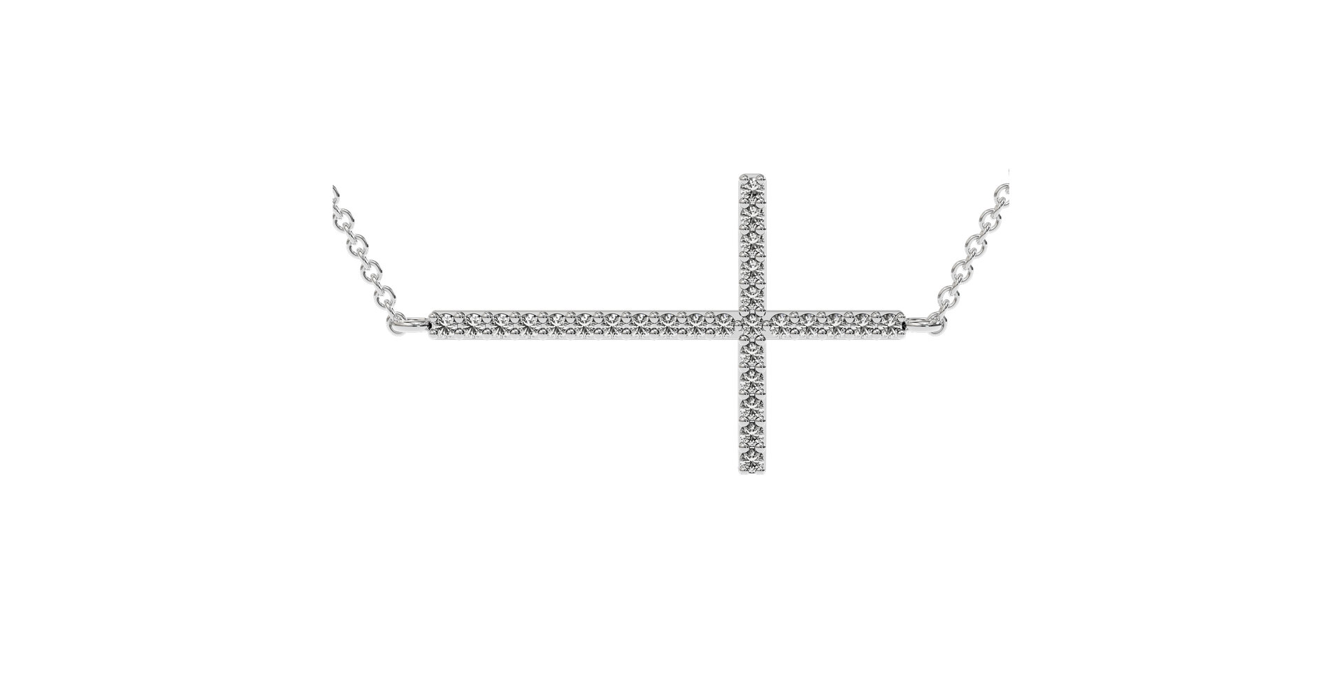 Náhrdelník s diamantmi Cross