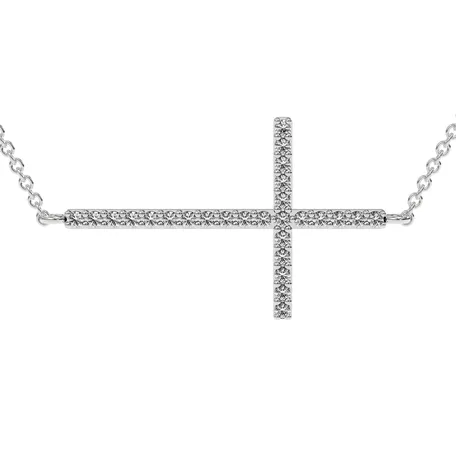 Náhrdelník s diamantmi Cross