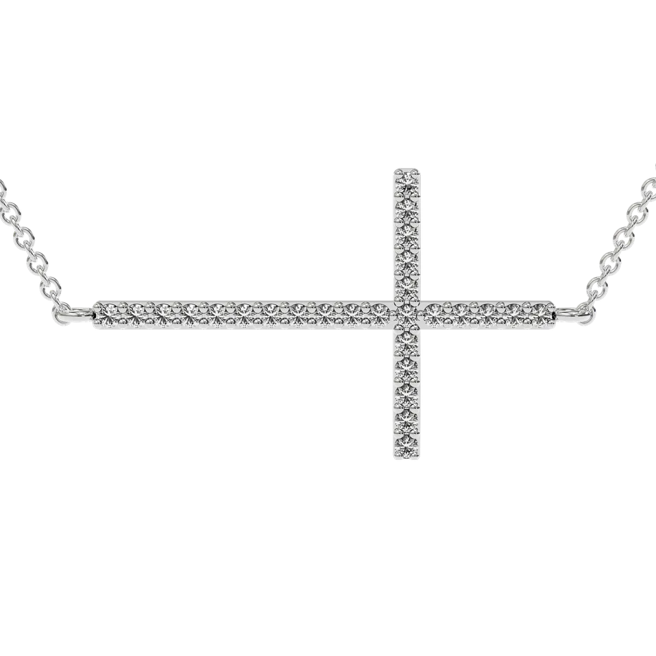 Náhrdelník s diamantmi Cross