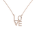 Náhrdelník s diamantmi LOVE2