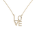 Náhrdelník s diamantmi LOVE2
