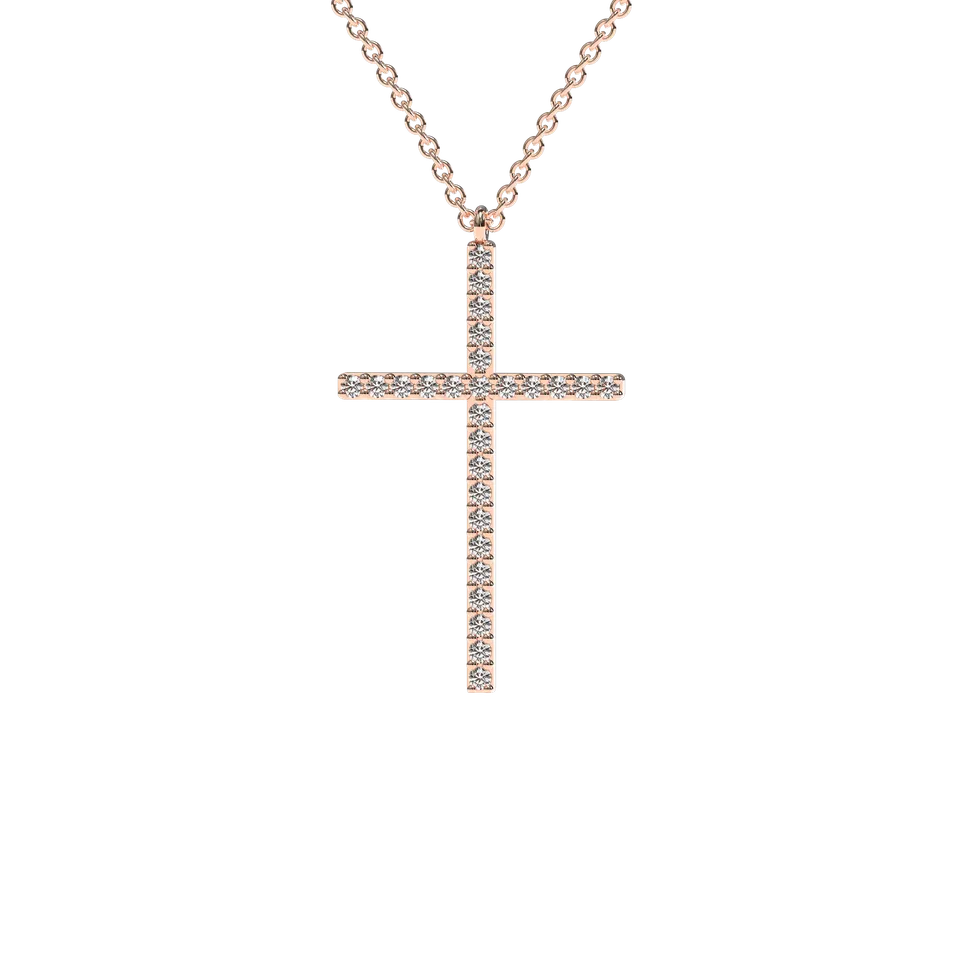Náhrdelník s diamantmi Cross