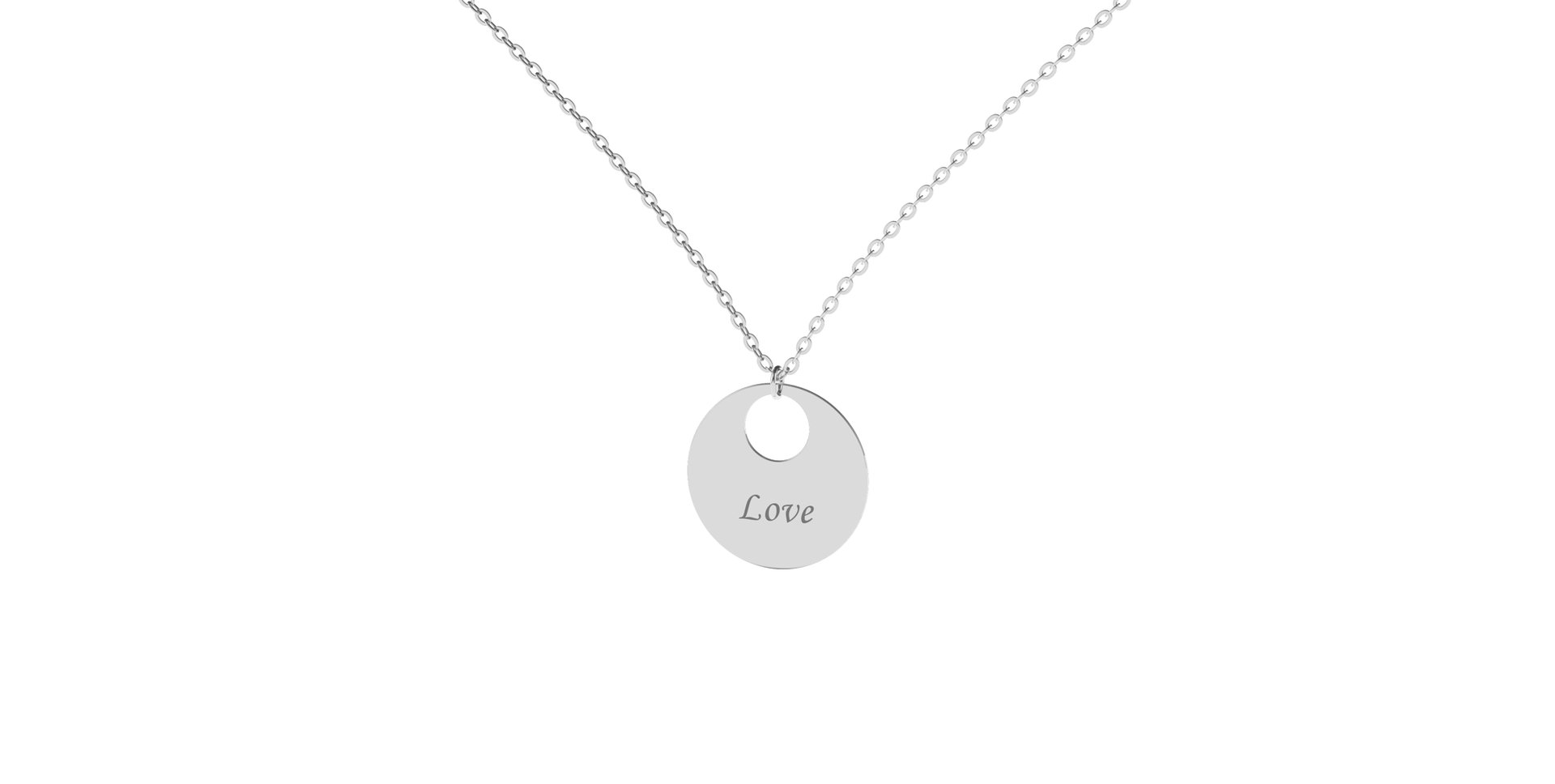 Náhrdelník s diamantom Love Courier