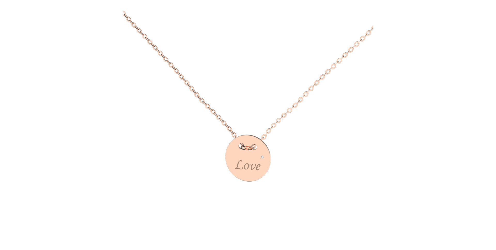 Náhrdelník s diamantom Love Splendor